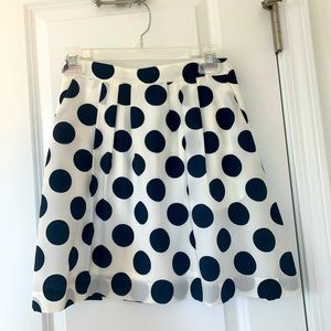 J.Crew Factory Polkadot Swing skirt